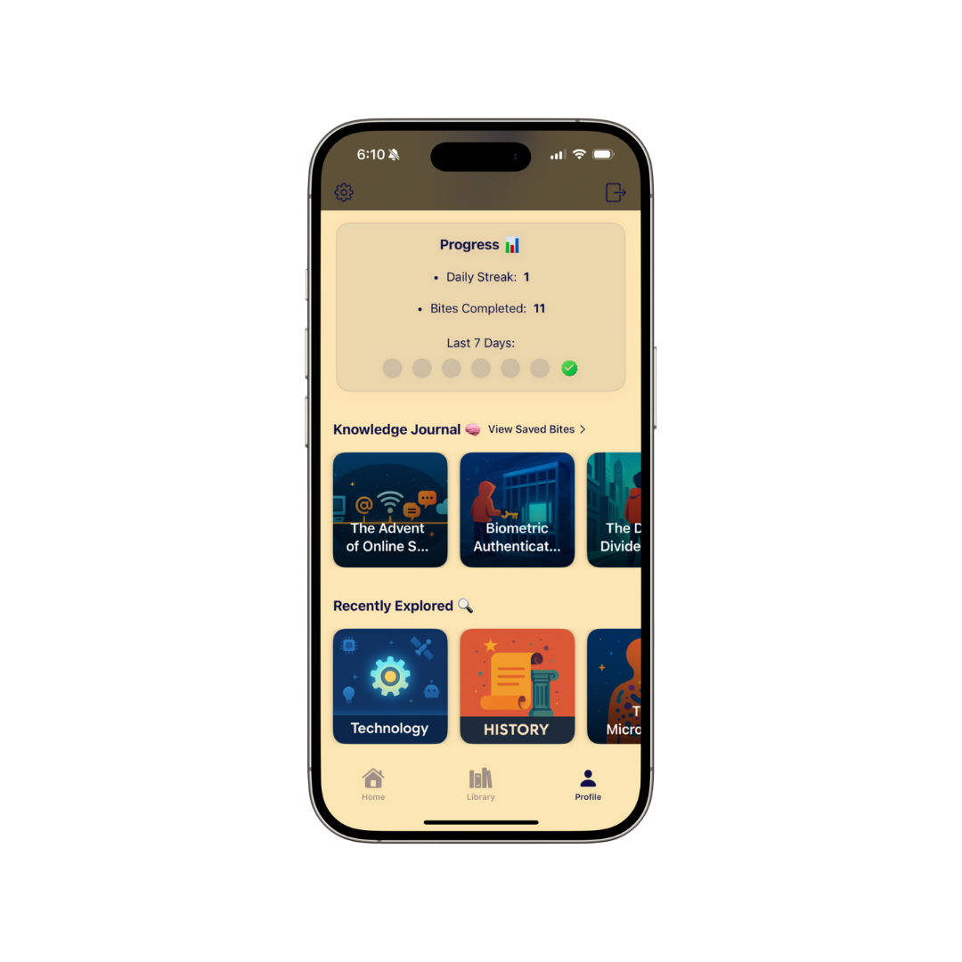 Profile and Progress Tracking